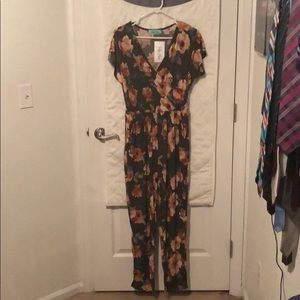 Floral pant/romper/jumpsuit
